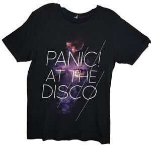 Panic! At The Disco Black Graphic T-Shirt Size M Cotton Galaxy Pacific Band Tee